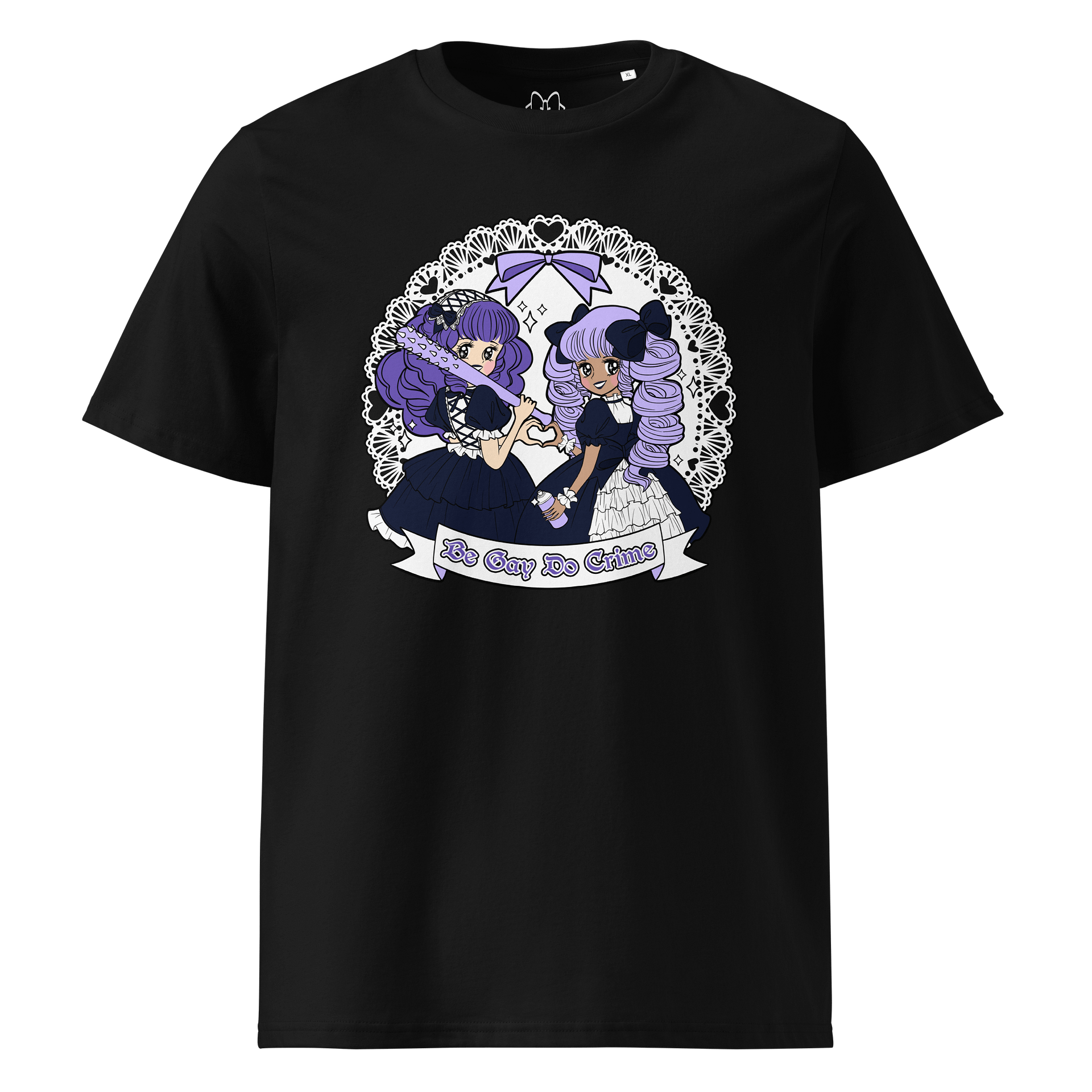 𝑼𝑺𝑨 Be Gay Do Crime (Pastel Goth) organic cotton t-shirt product image (1)