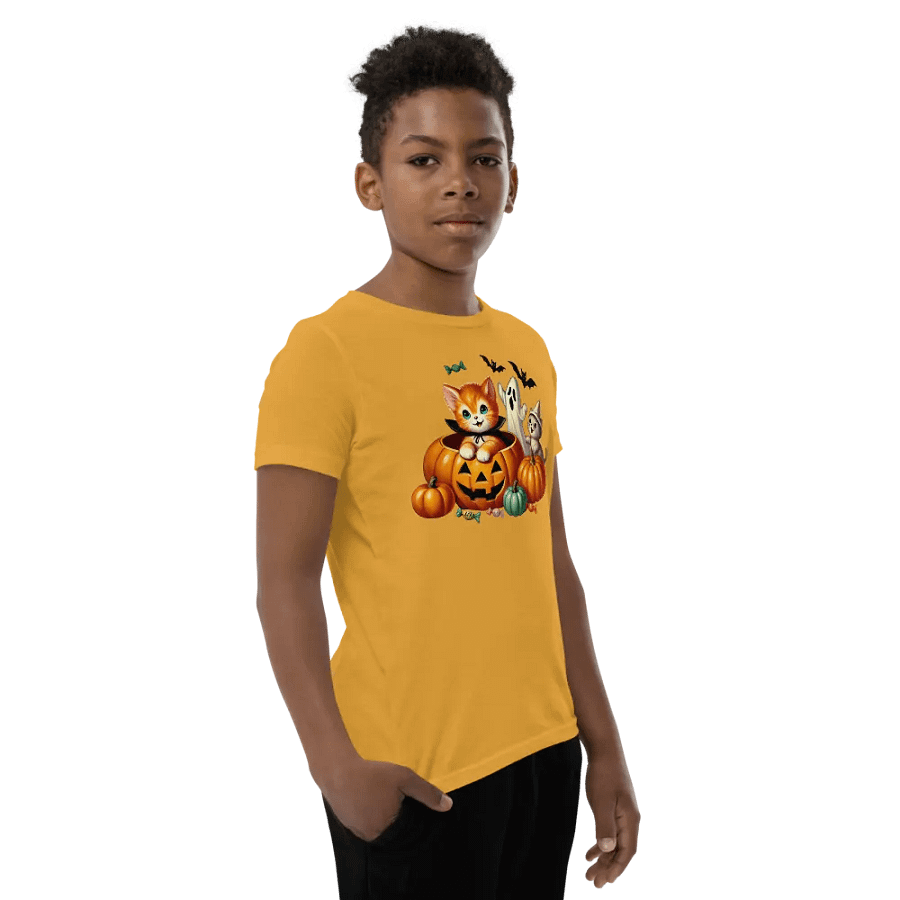 Kittens and Ghost Halloween Kids T-Shirt product image (66)