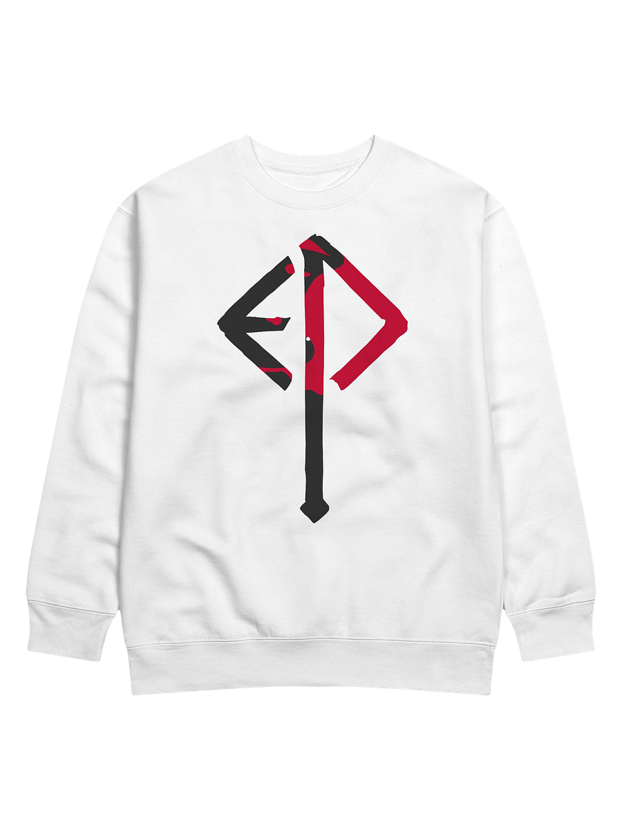 Executioner Sweatshirt: Rune Bloodsplatter (White) product image (5)