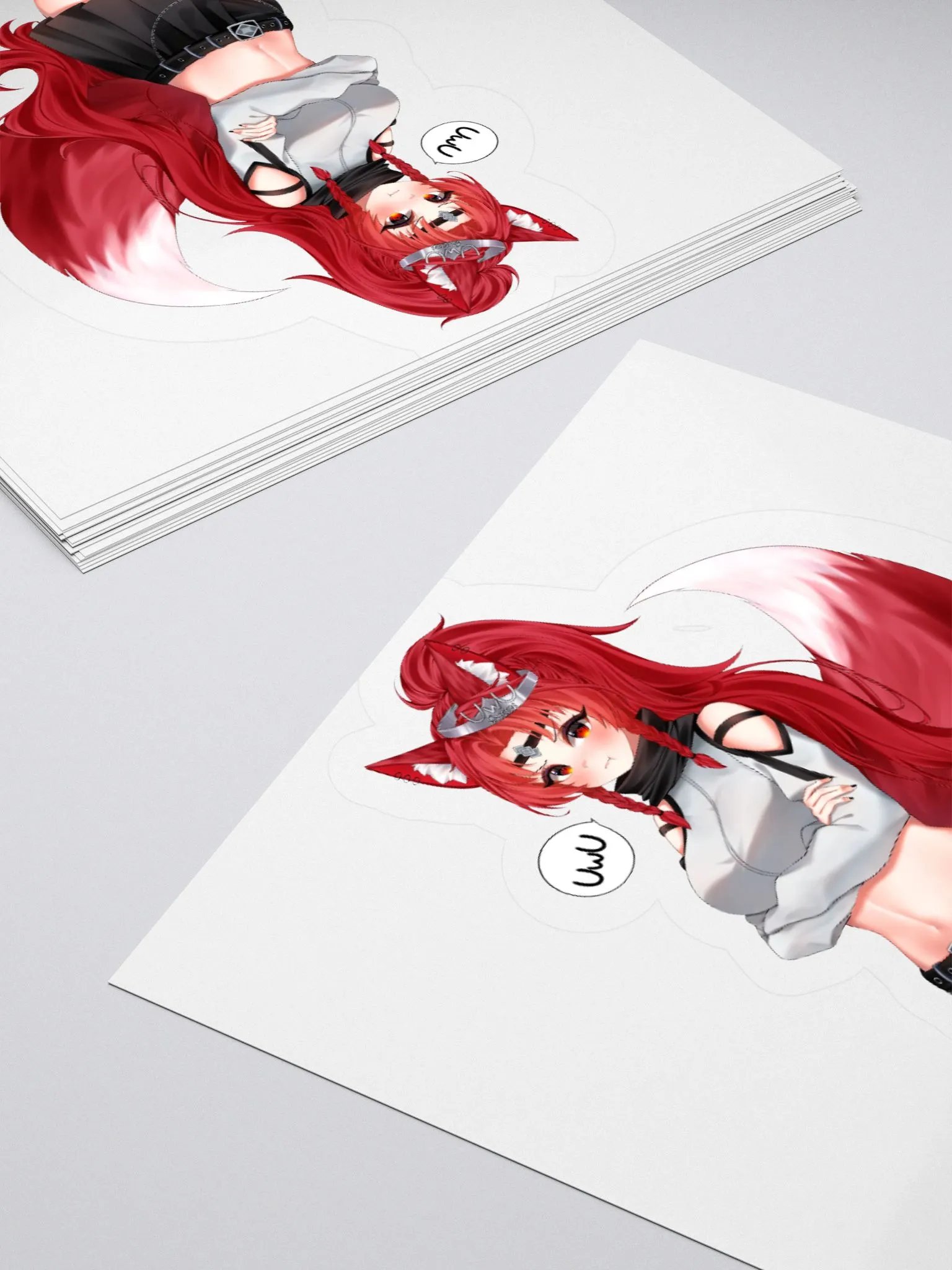 UwU queen Star Kisscut sticker product image (4)