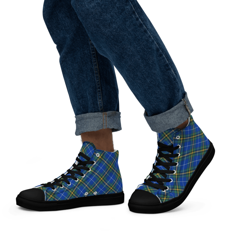 Nova Scotia Tartan Men's High Top Shoes product image (5)