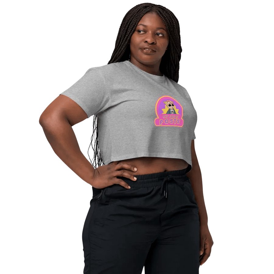 My Job is Posts Crop Top T-shirt product image (8)