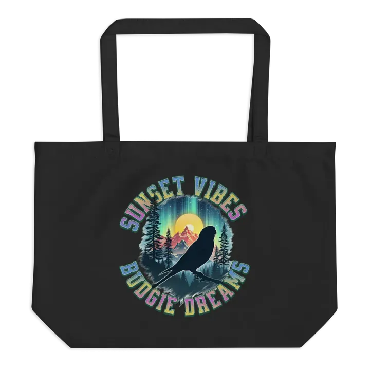Sunset Vibes Budgie Dreams Organic Tote Bag product image (1)