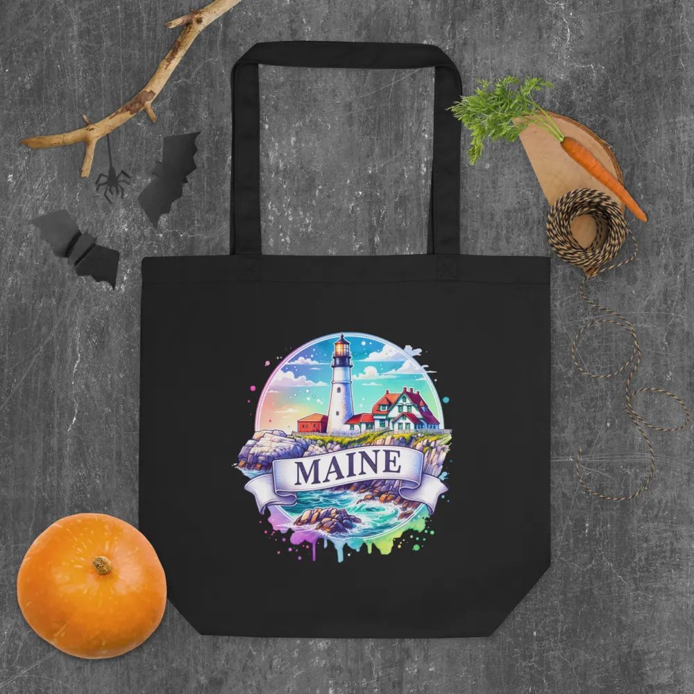 Maine Retro Tote Bag product image (5)