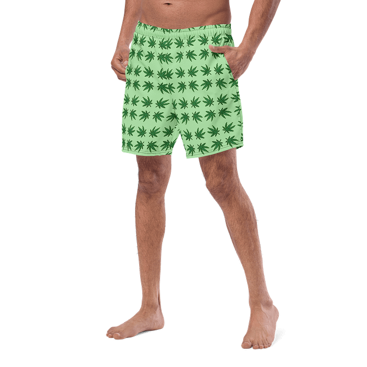 Weed Leaf Paradise Swim Trunks product image (2)