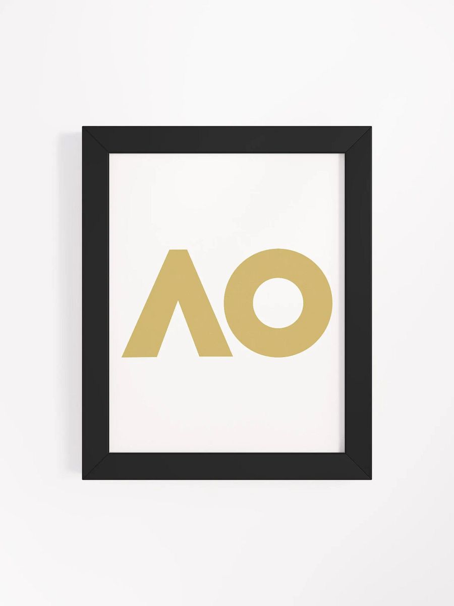 Golden AO Logo Framed Matte Poster product image (44)
