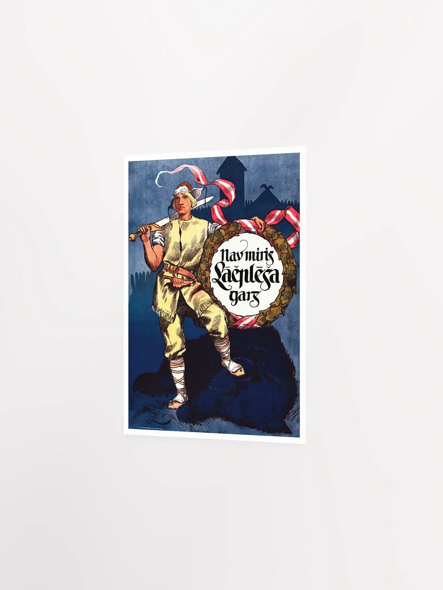 Latvia retro poster, 1934 — retro travel poster, vintage travel wall art, propaganda poster, patriotic poster product image (7)