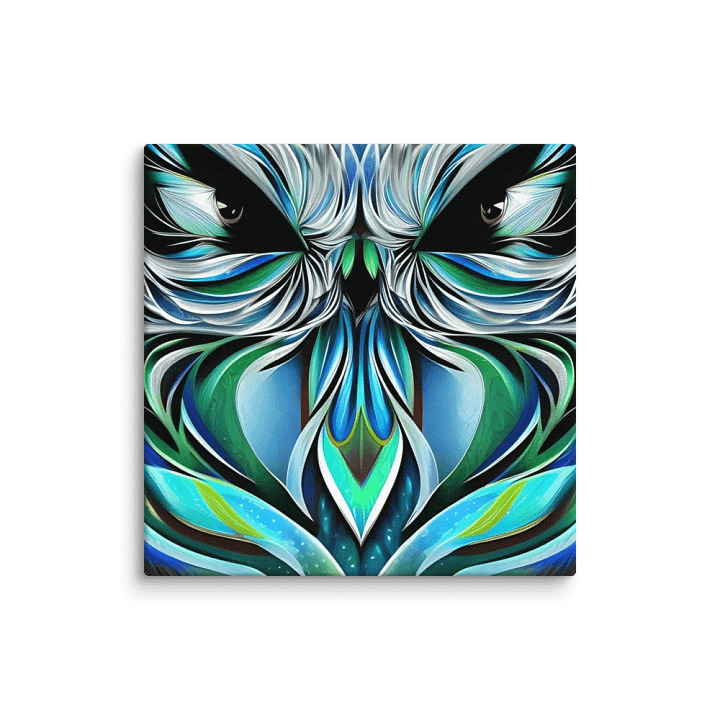 Fantasy Fractal Owl Art - v7 product image (1)