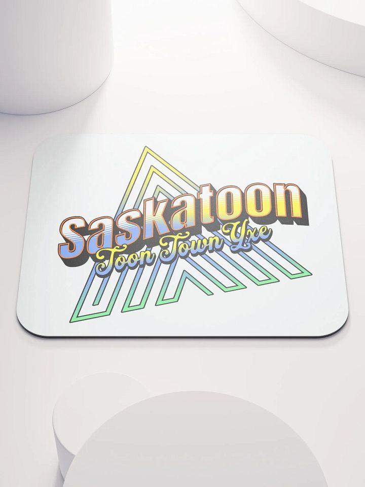 Saskatoon Toon Town Yxe Vibrant Mouse Pad product image (2)
