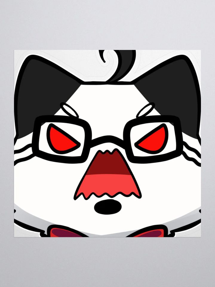 JPAG_Grey cat Rage emote sticker product image (1)