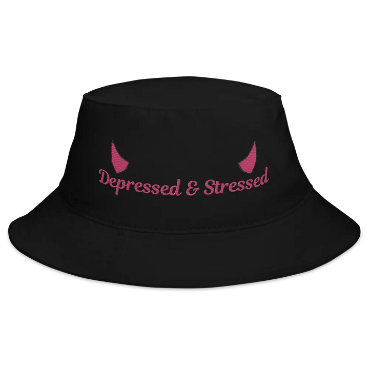 Depressed & Stressed Embroidered Bucket Hat product image (2)