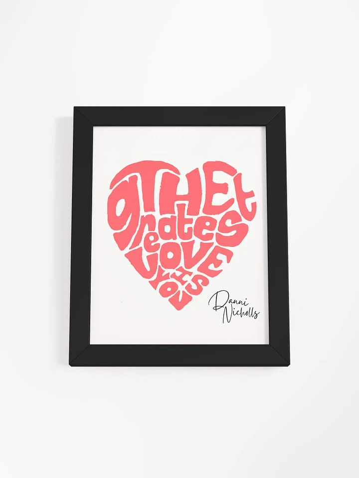 Framed Lyric Heart Poster product image (1)