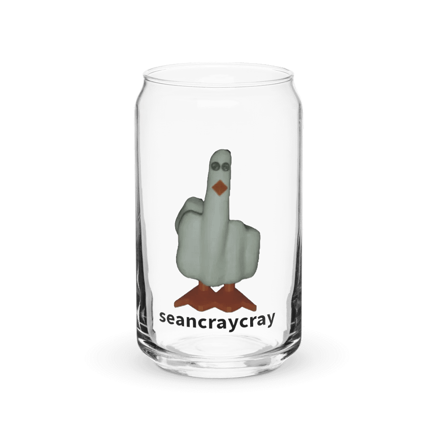 F*ck Duck 16oz coffee glass product image (2)