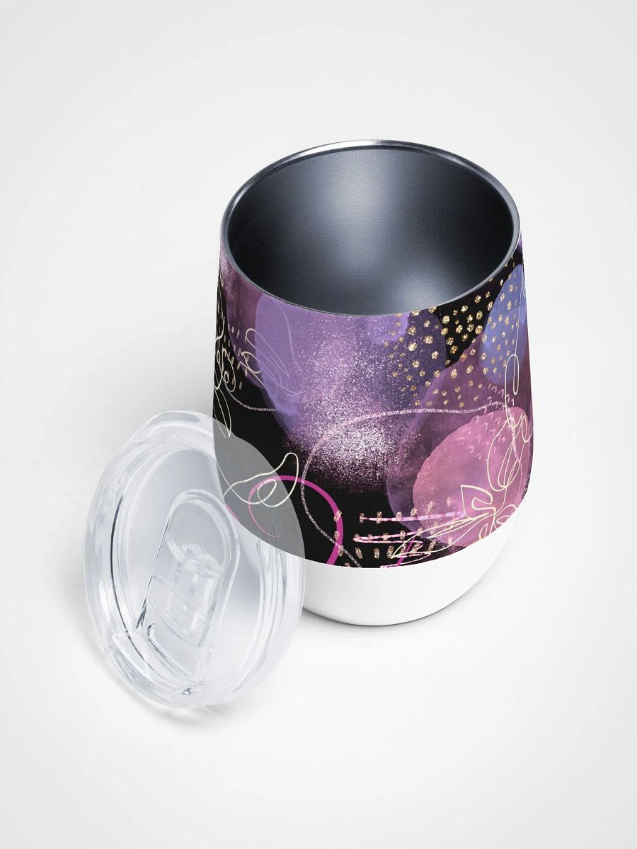 Whimsical faces Wine Tumbler elegant ladies product image (3)