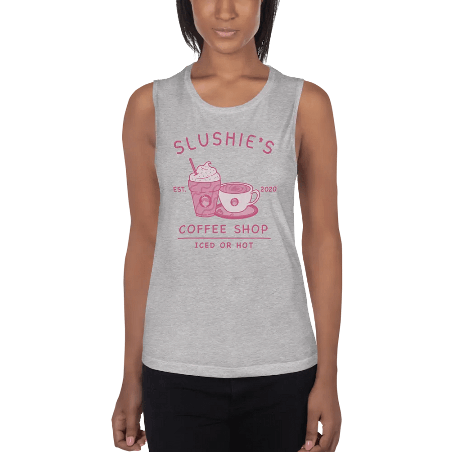 Slushie's Coffee Shop (Pink) | Women's Muscle Tank product image (2)