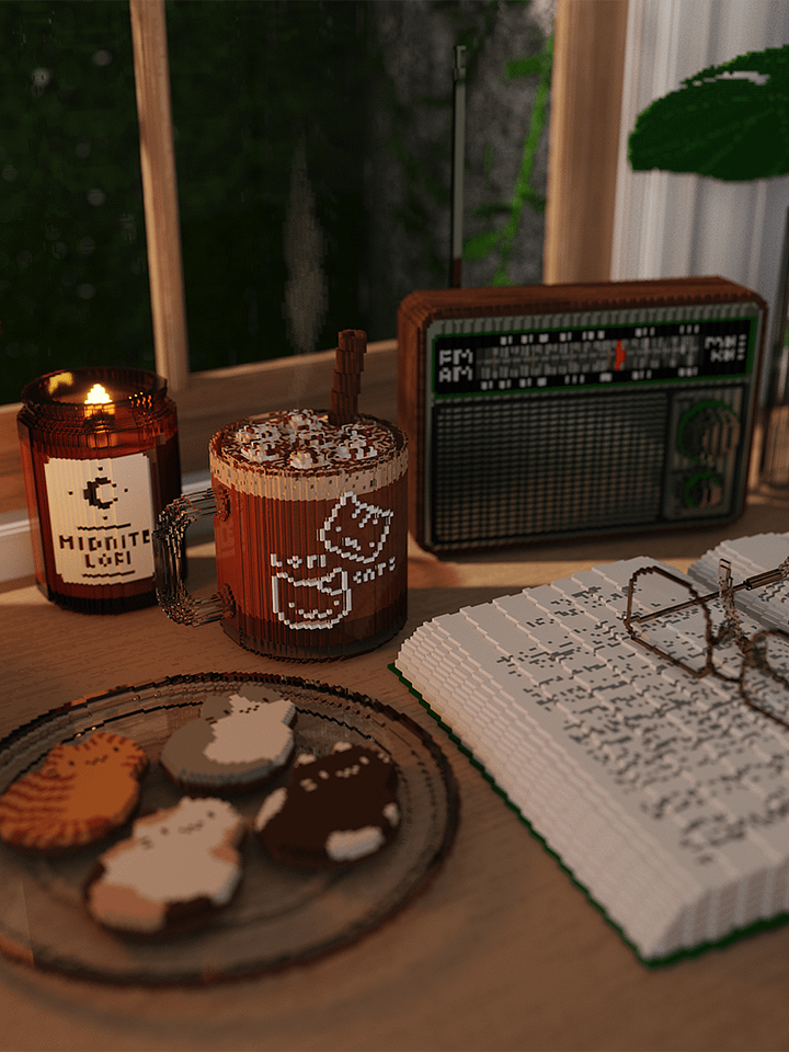 Read with me 🌙 art print product image (1)