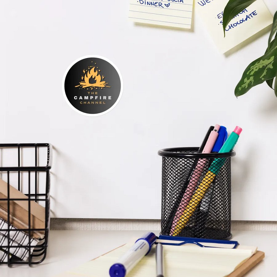Campfire Channel Logo Die-Cut Magnets product image (10)