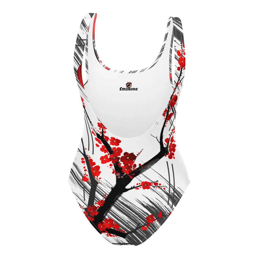 Sakura Blossom Burst - Swimsuit Black and White product image (10)