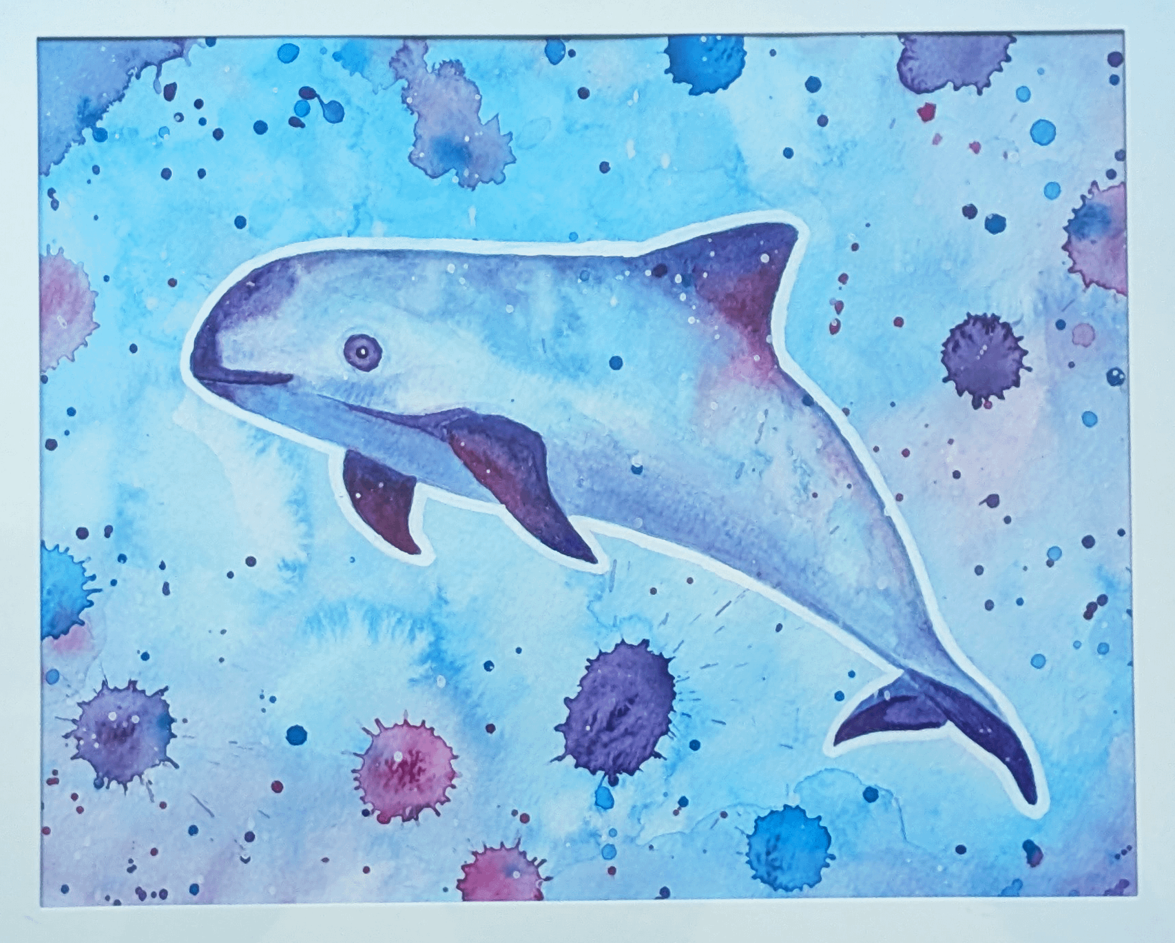 Hope in Color: Vaquita Dolphin Watercolor product image (3)