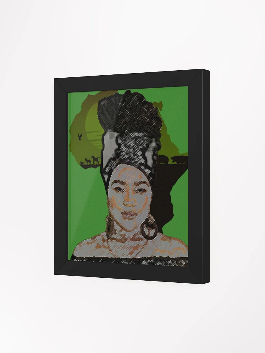 African Sunset Headwrap Matte Poster product image (3)