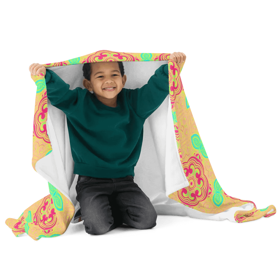 Bright Abstract Flower Blanket product image (11)
