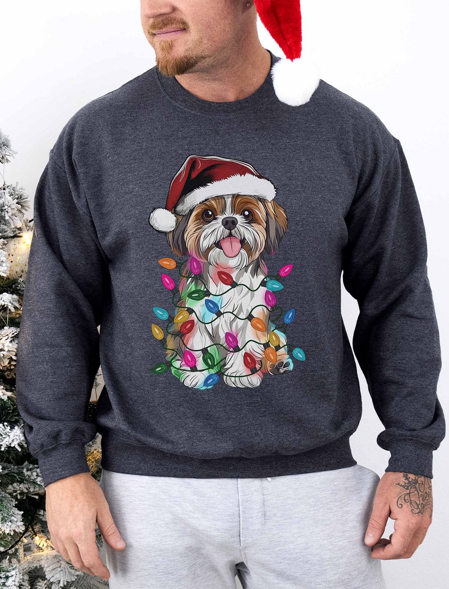 Funny Shih Tzu Christmas Sweatshirt product image (1)