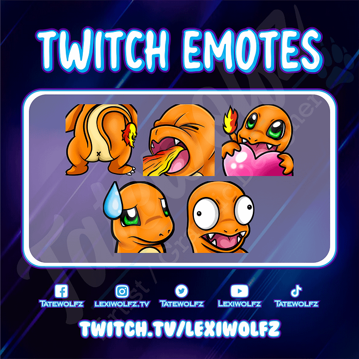 Twitch Emotes: Pokemon Charmander product image (1)