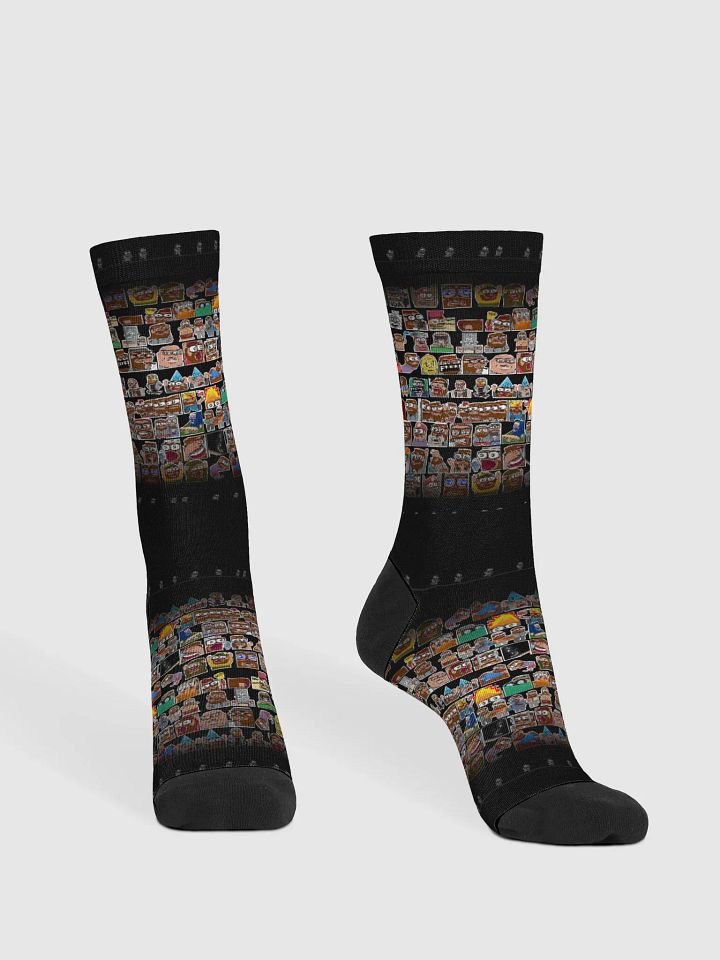 Premium Leopard emote collage socks product image (2)