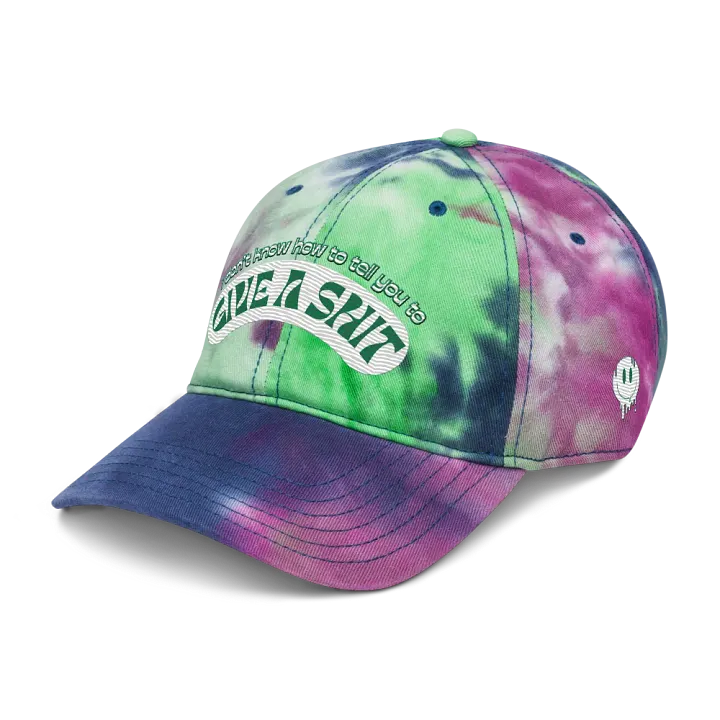 GIVE A SH*T tie-dye dad hat product image (17)