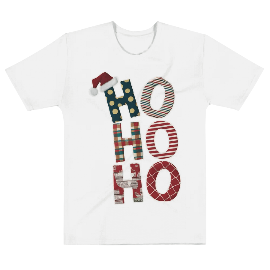 HO HO HO Text T Shirt product image (6)