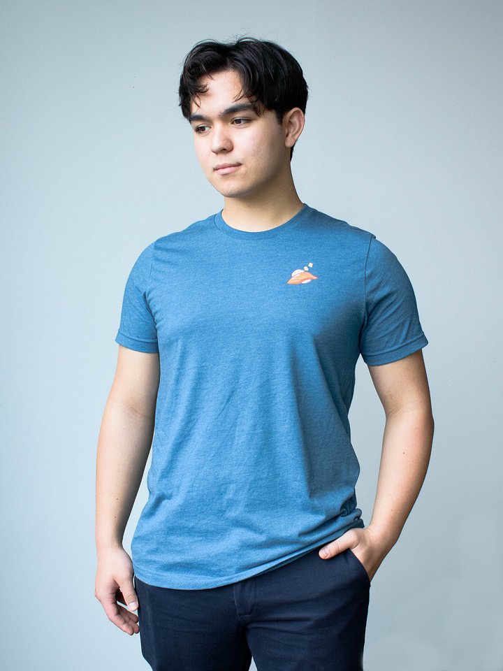 SleepyGiri Supersoft T-Shirt - (Heather Deep Teal) product image (2)