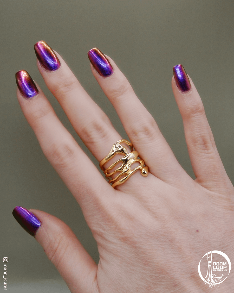 LAWFUL CHAOS - Purple Gold Red Green Multichrome Nail Polish product image (6)