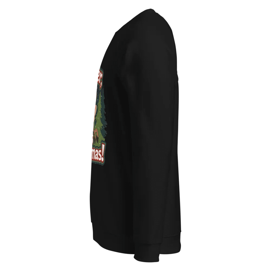 Cheerful Christmas Reindeer Organic Sweatshirt product image (3)
