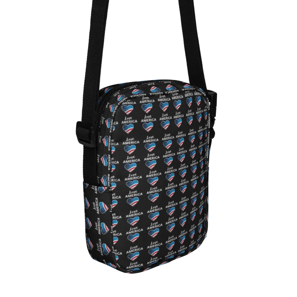 love America All-Over Crossbody Bag for all american men woman moms dads product image (3)
