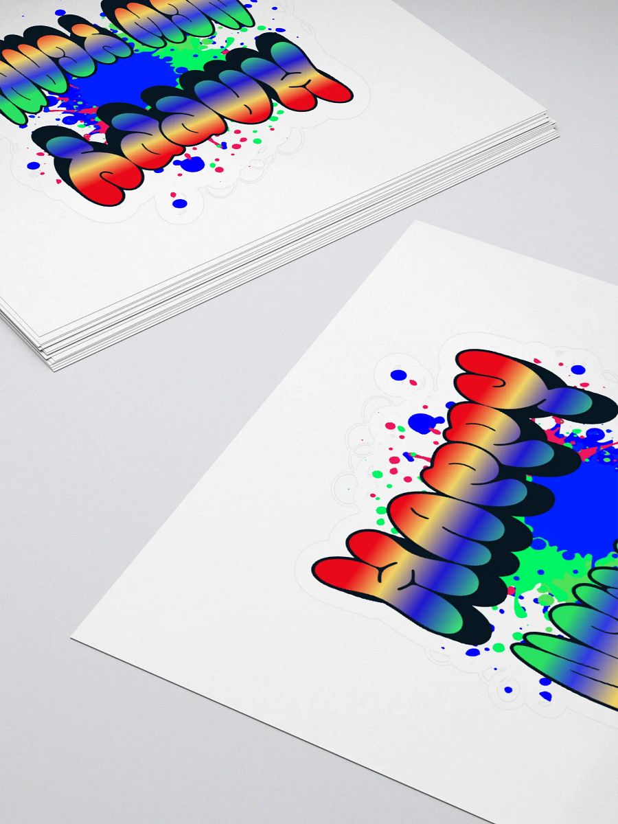 Happy New Years - Colorful Graffiti Design Sticker product image (4)