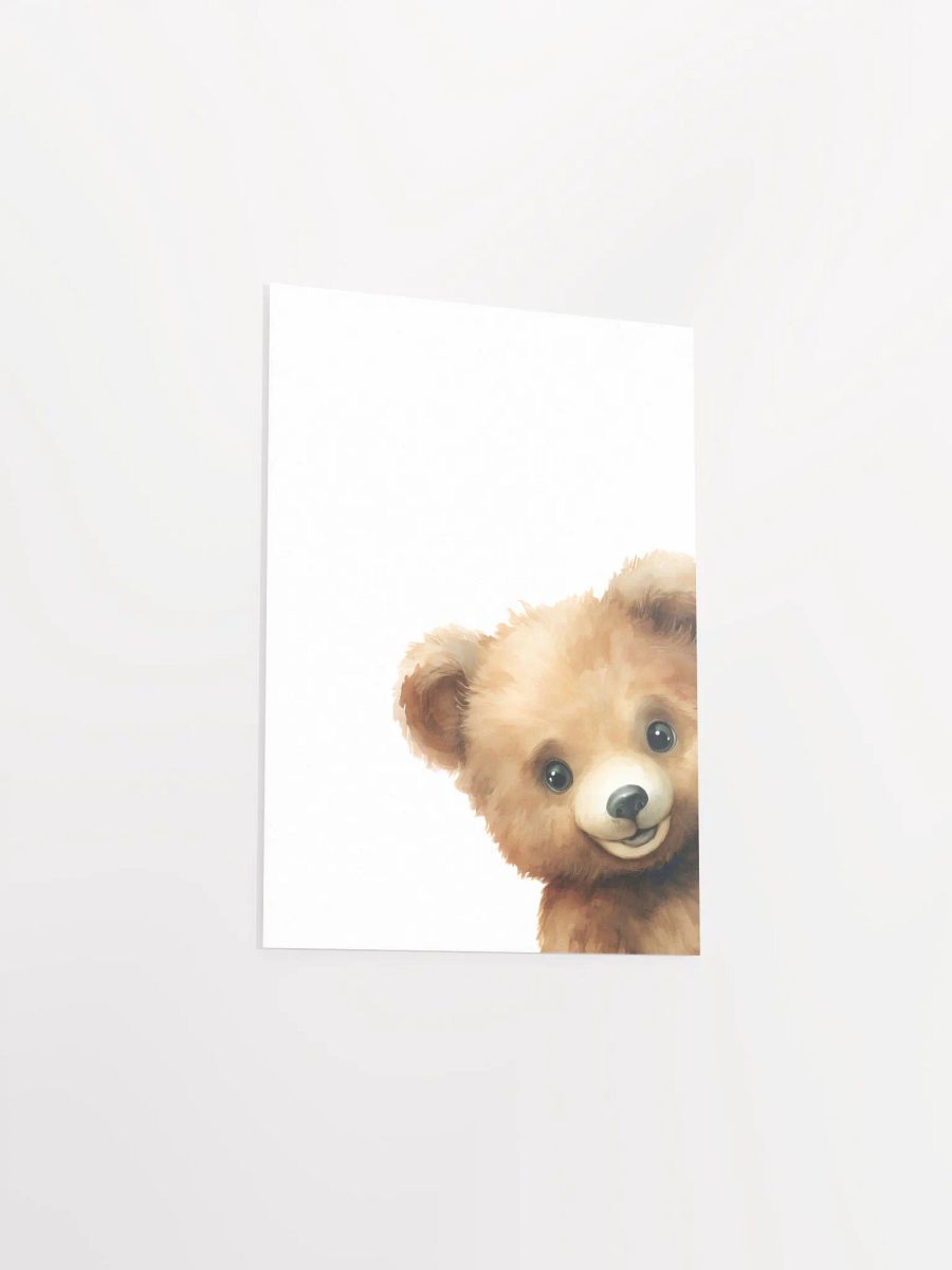 Woodland Shy Bear Peek a Boo Print 2 product image (4)