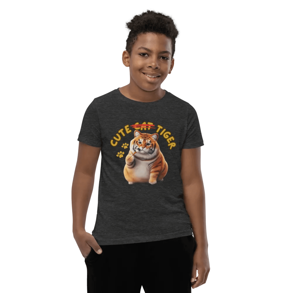 'Cute Not Cat But Tiger' Youth T-Shirt 🐱🐯😄 product image (51)
