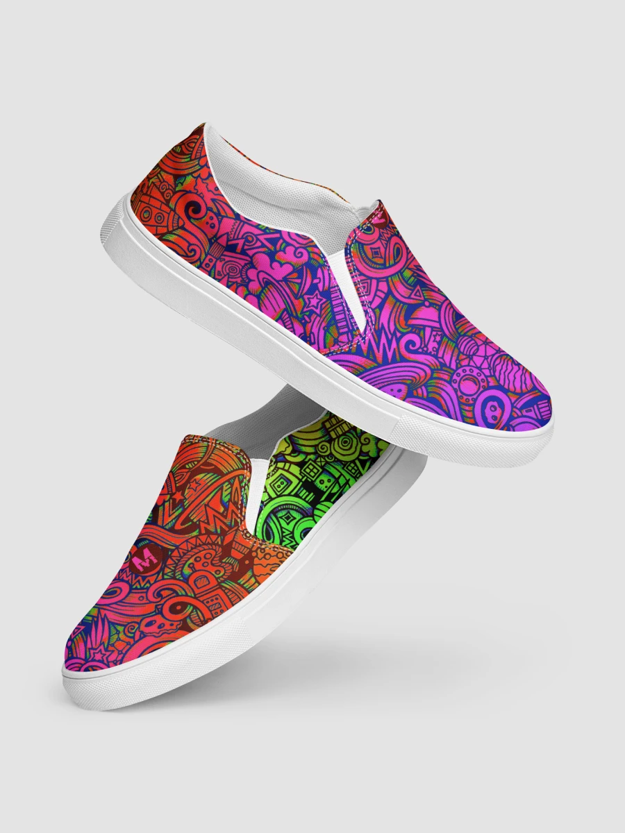 Rainbow Space Scribble - Women’s Slip-ons | #MadeByMELO product image (3)