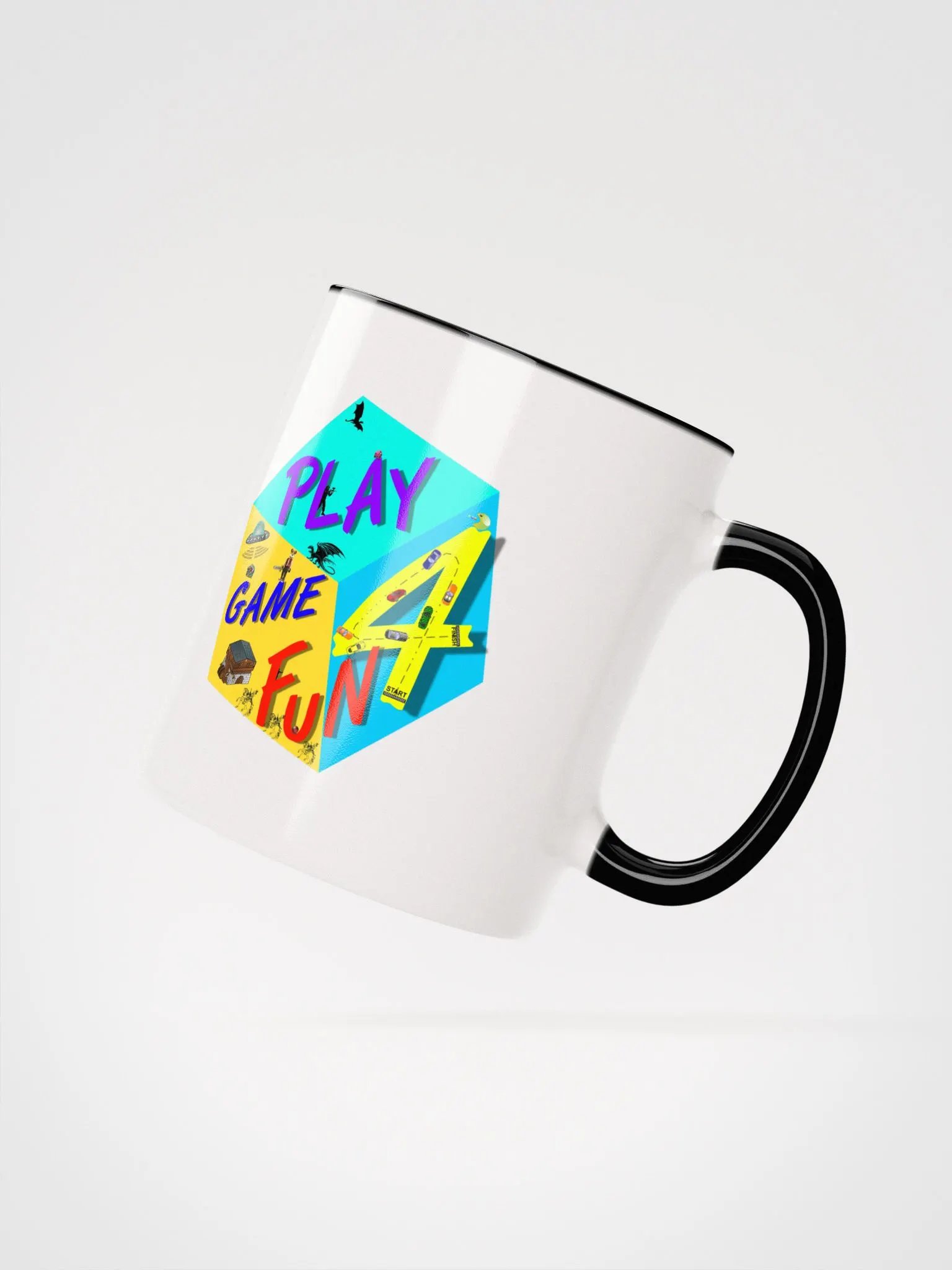 PlayGame4Fun Parkour Mastery Mug White + Color product image (15)