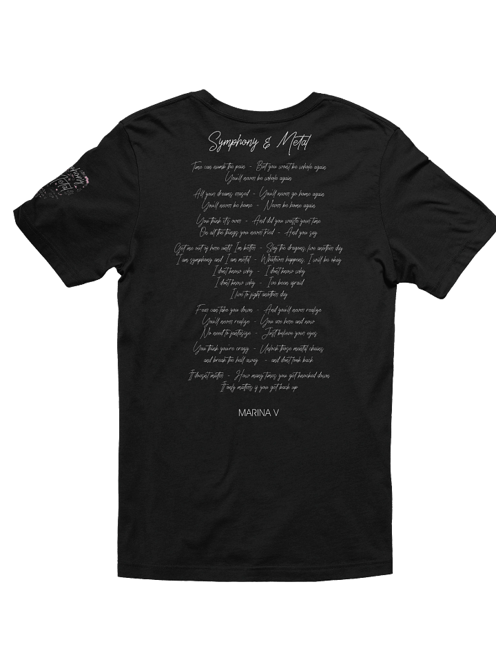 Women's Symphony & Metal T, lyrics on the back product image (2)