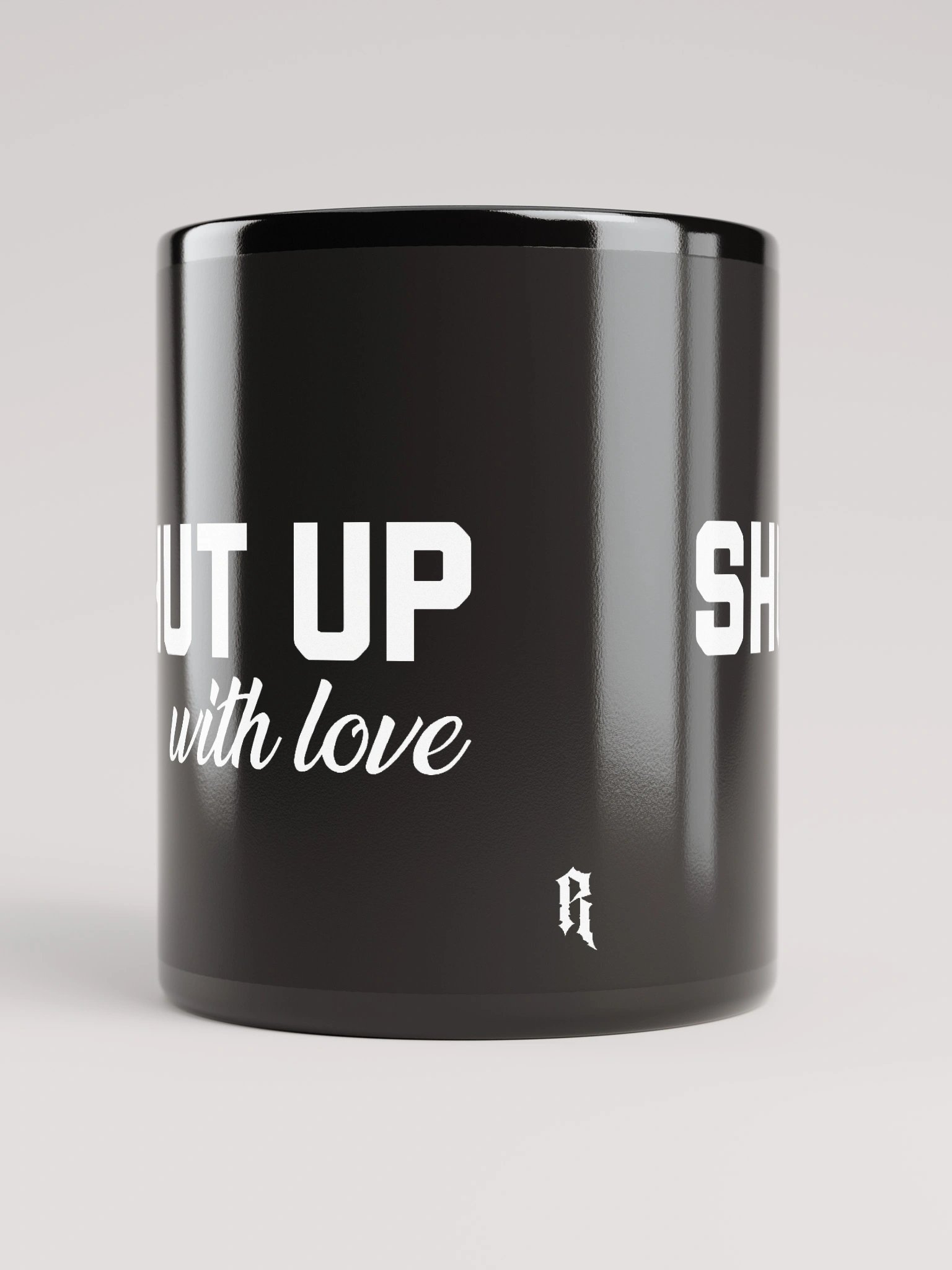 SHUT UP, With Love - Black Mug product image (10)