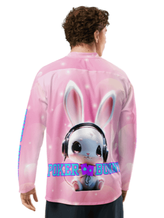 Poker Bunny Pink Unisex Polyester Jersey product image (4)