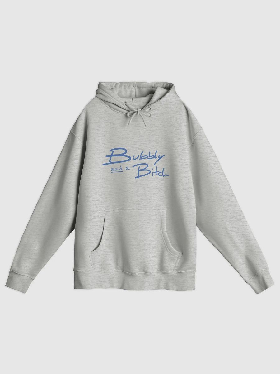Bubbly and a B*tch (teal design) printed premium pullover hoodie product image (7)