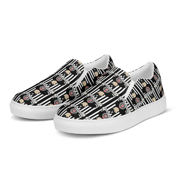 Grobari Čikago KK Partizan Women's Slip-On Canvas Shoes product image (2)