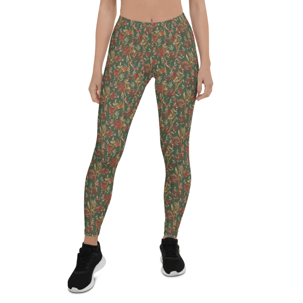 Brown All-Over Print Leggings product image (1)