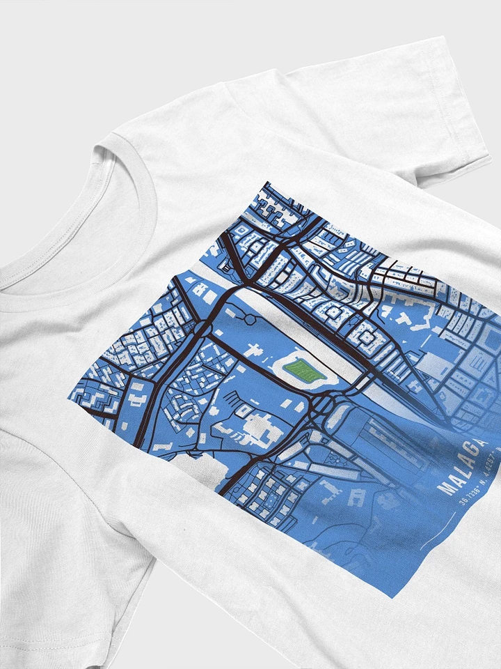 Estadio La Rosaleda Map Design T-Shirt product image (2)