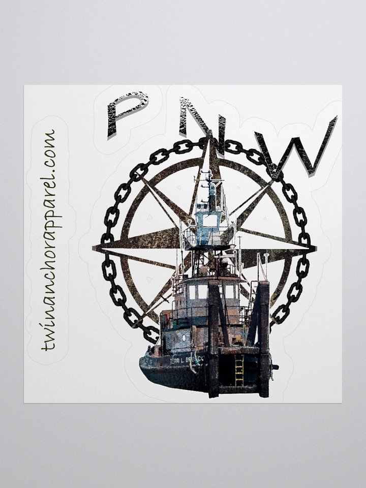 PNW Compass Rose Terri L. Brusco Kiss Cut Stickers product image (1)