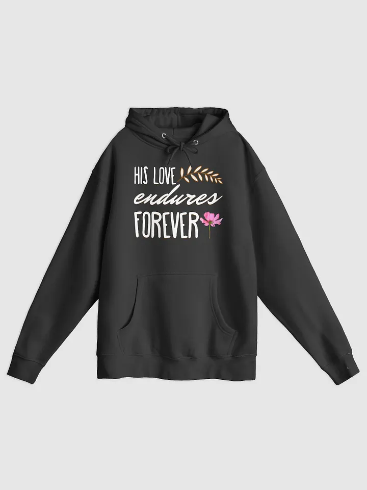His Love Endures Forever - Psalm 136:26 | Christian Faith Hoodie product image (2)