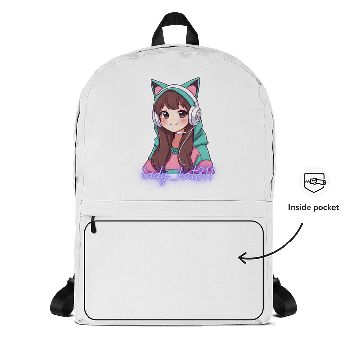 Neon Lady Kat All-Over Backpack product image (2)