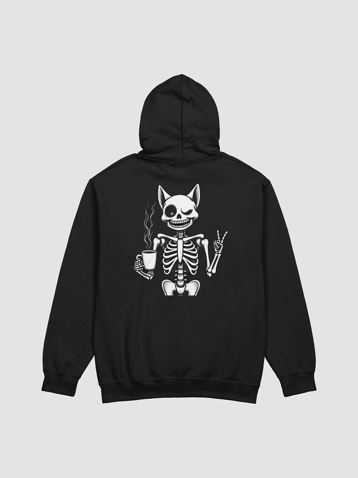 Skeleton Cat Coffee Hoodie product image (1)